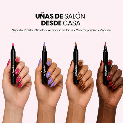 5 esmaltes en rotulador sin lámpara UV | Nolynails™